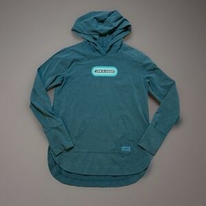 Life is Good Womens Crusher‎ Flex Hoodie Sweatshirt Pullover Green Small S